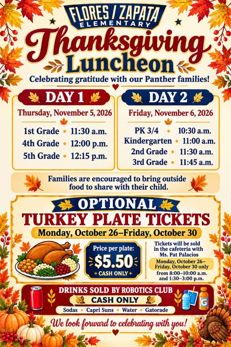 Luncheon info flyer English